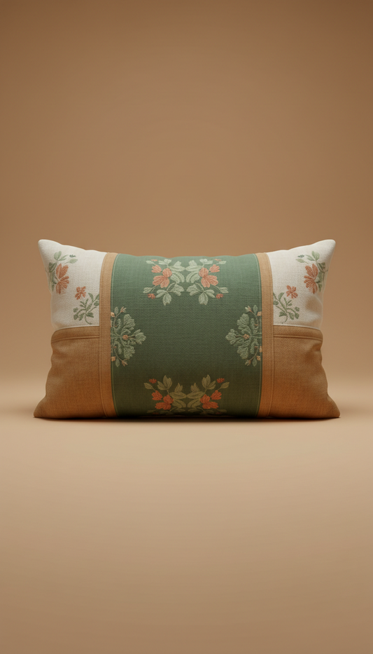 Linen Cottage Cushion with Piped Edges