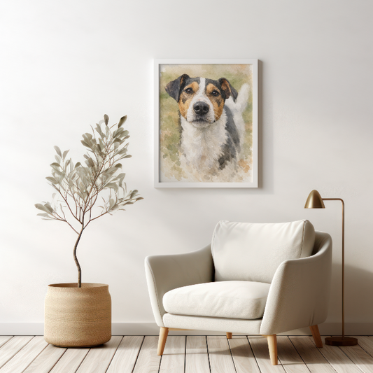 Faithful Gaze - Watercolour Art Print