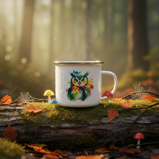 The Owl One - Enamel Mug 12oz